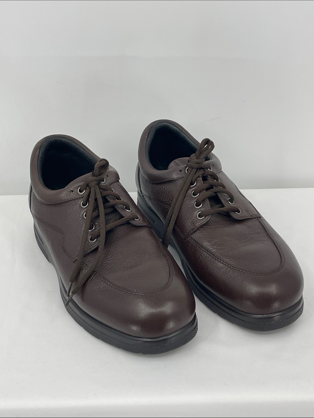 DREW Men's Casual Leather Lace-Up Shoes in Dark Brown SIZE 10.5 WIDE